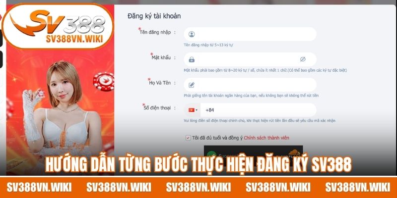 Hướng dẫn từng bước thực hiện đăng ký SV388